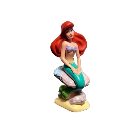 Disney Toys Disney The Little Mermaid Ariel Sitting On Rock Pvc